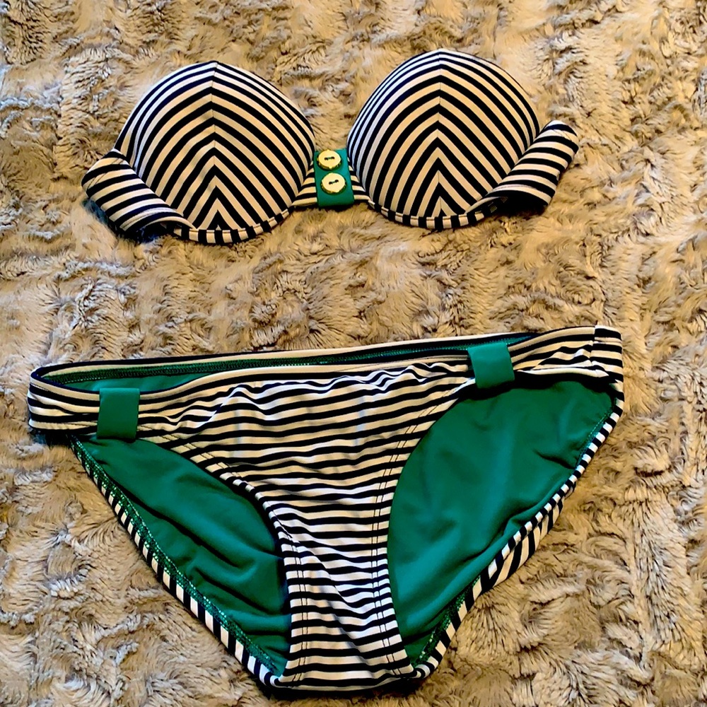 Striped bikini